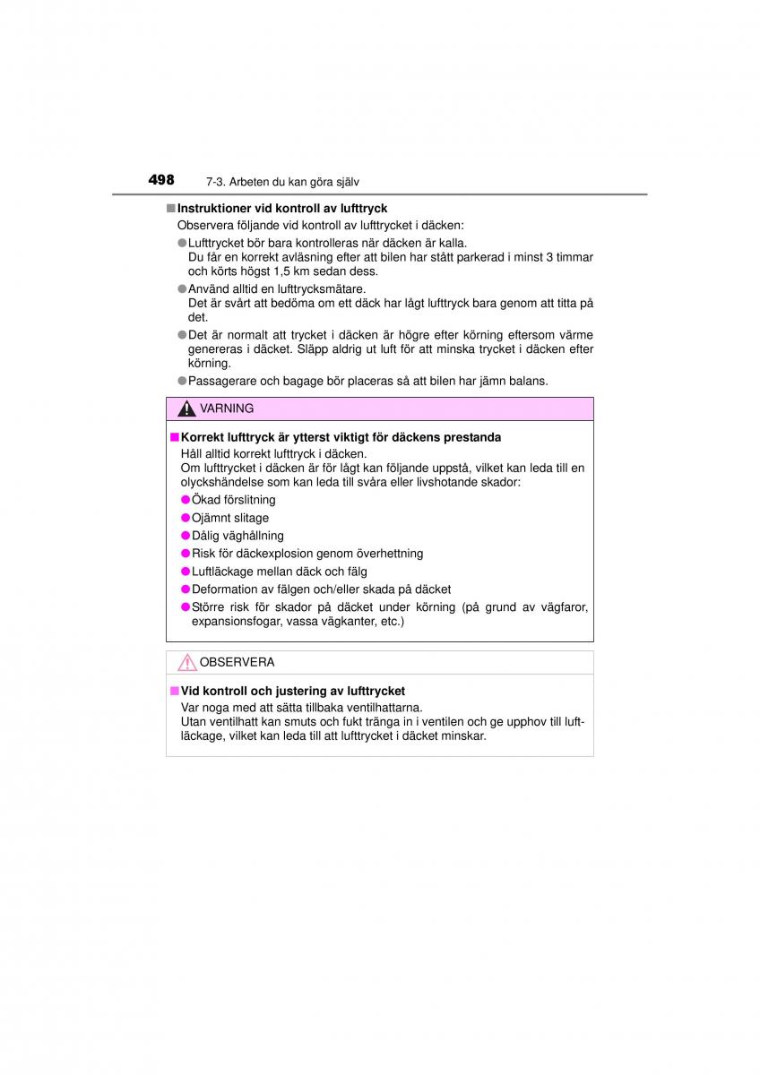 Toyota RAV4 IV 4 instruktionsbok / page 498