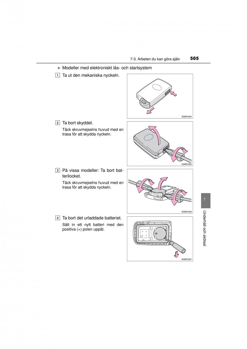 Toyota RAV4 IV 4 instruktionsbok / page 505