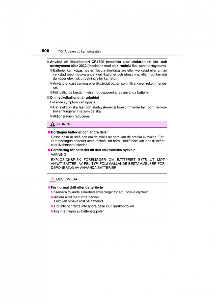 Toyota RAV4 IV 4 instruktionsbok / page 506