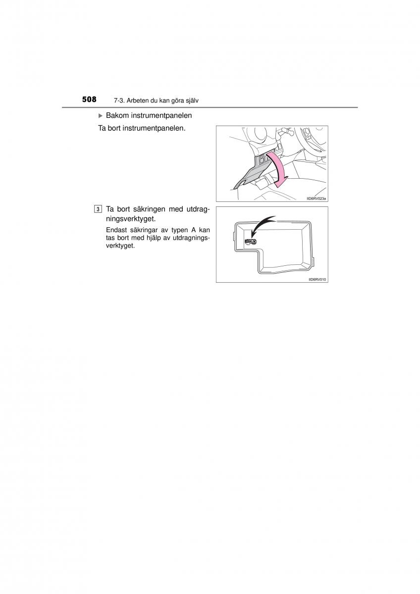 Toyota RAV4 IV 4 instruktionsbok / page 508