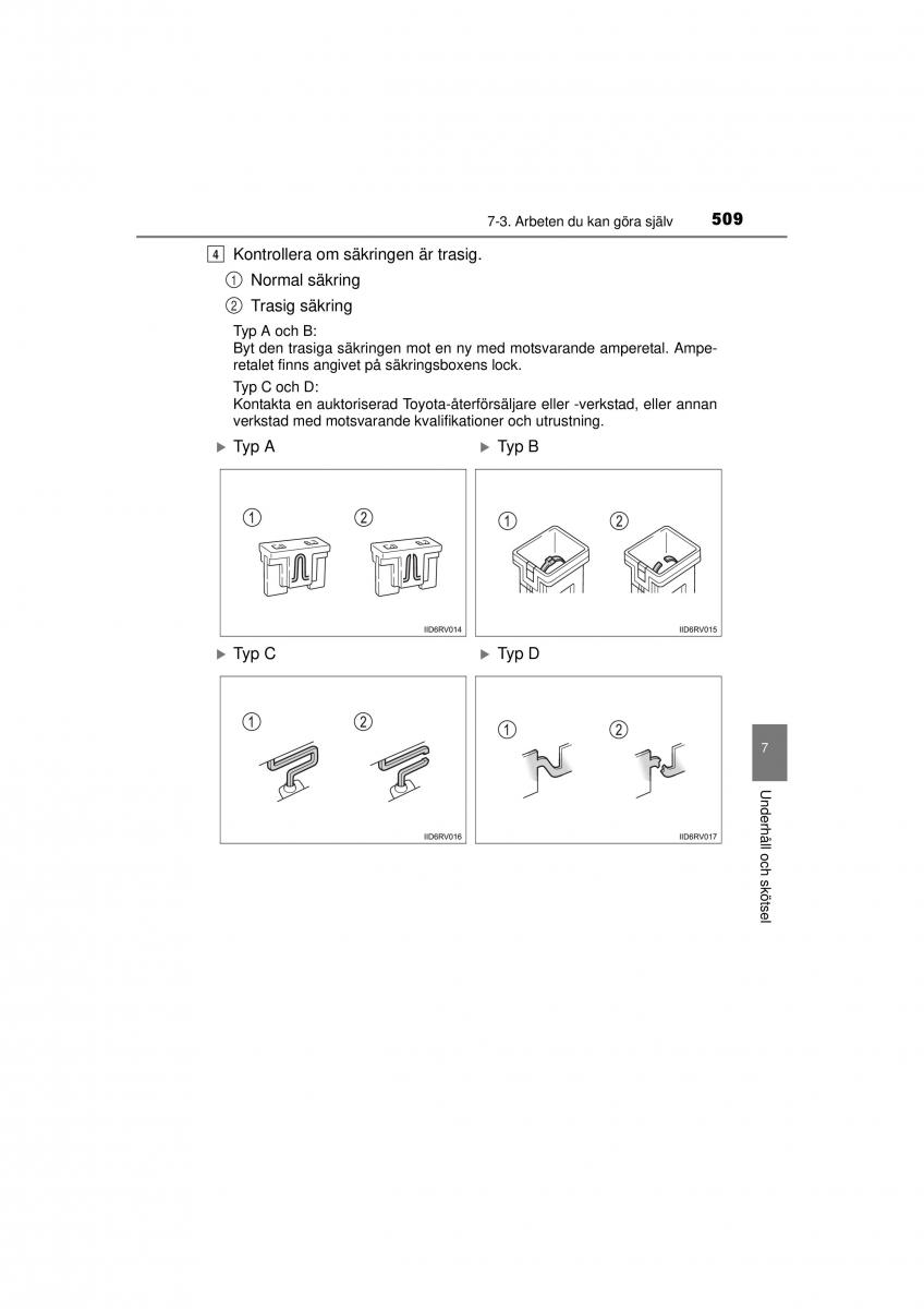 Toyota RAV4 IV 4 instruktionsbok / page 509