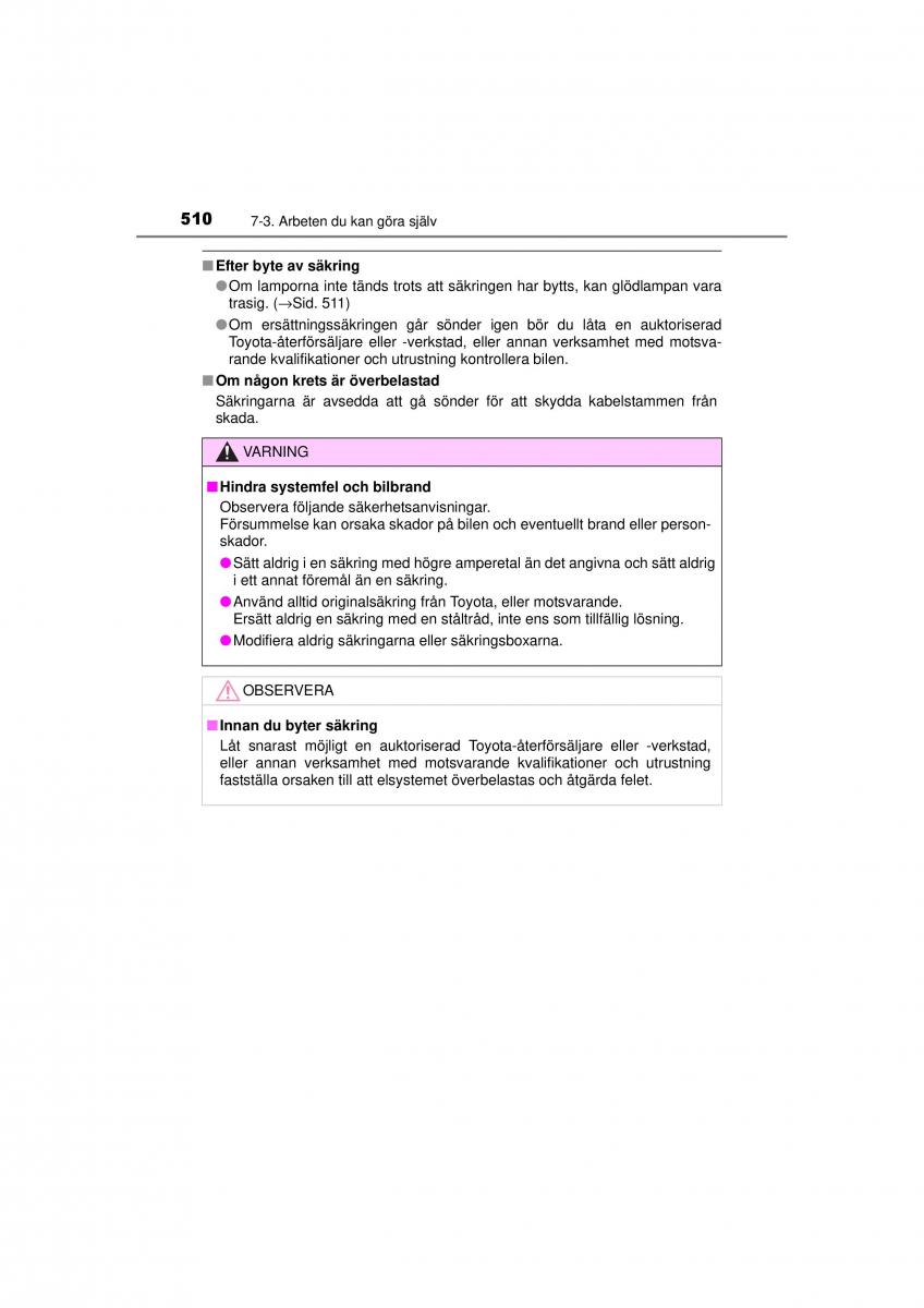 Toyota RAV4 IV 4 instruktionsbok / page 510