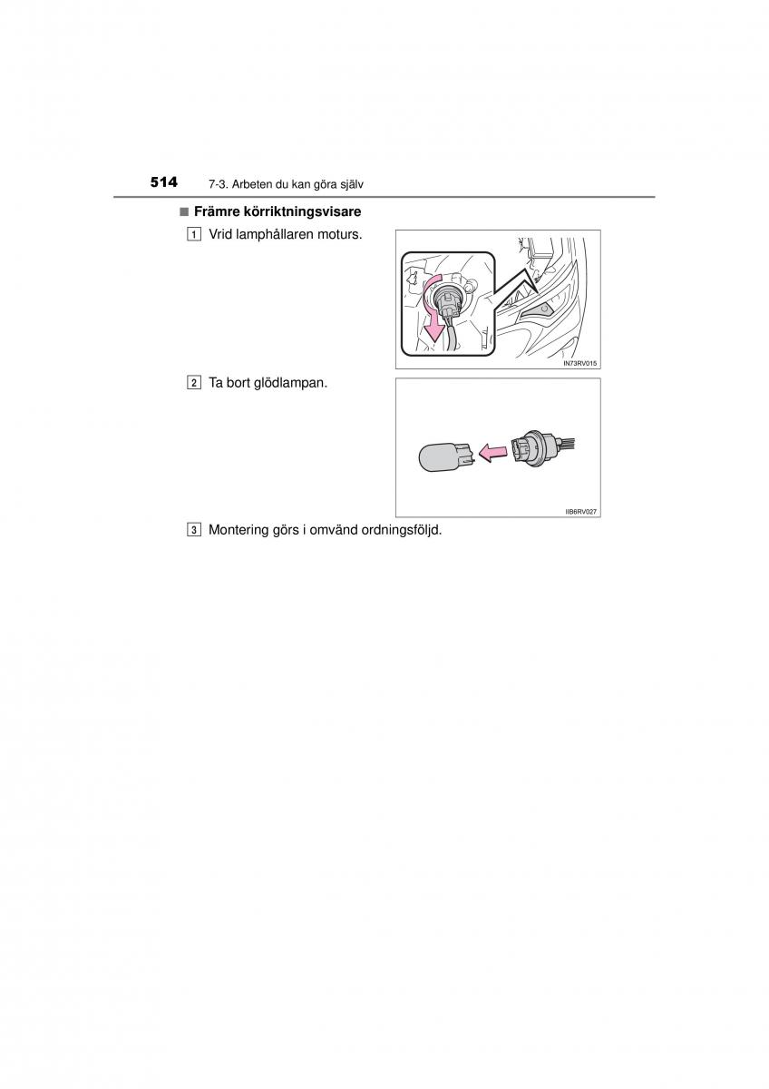 Toyota RAV4 IV 4 instruktionsbok / page 514