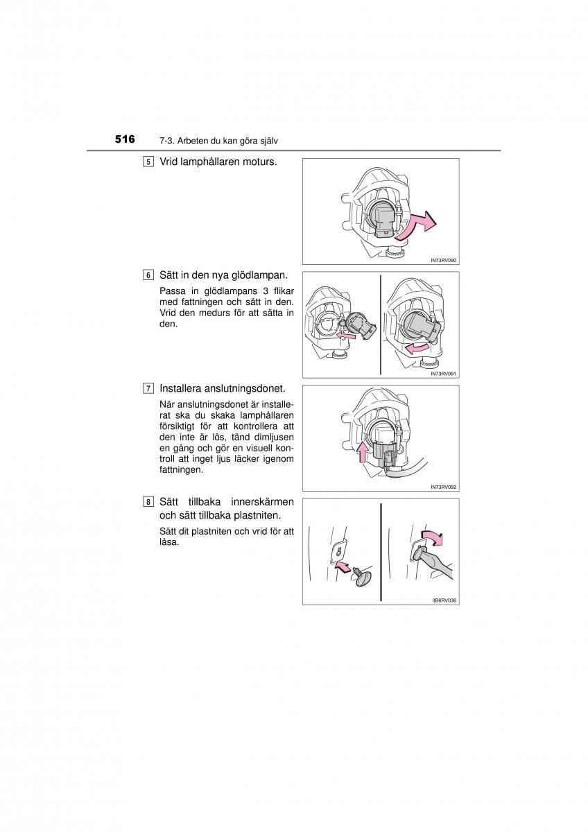 Toyota RAV4 IV 4 instruktionsbok / page 516