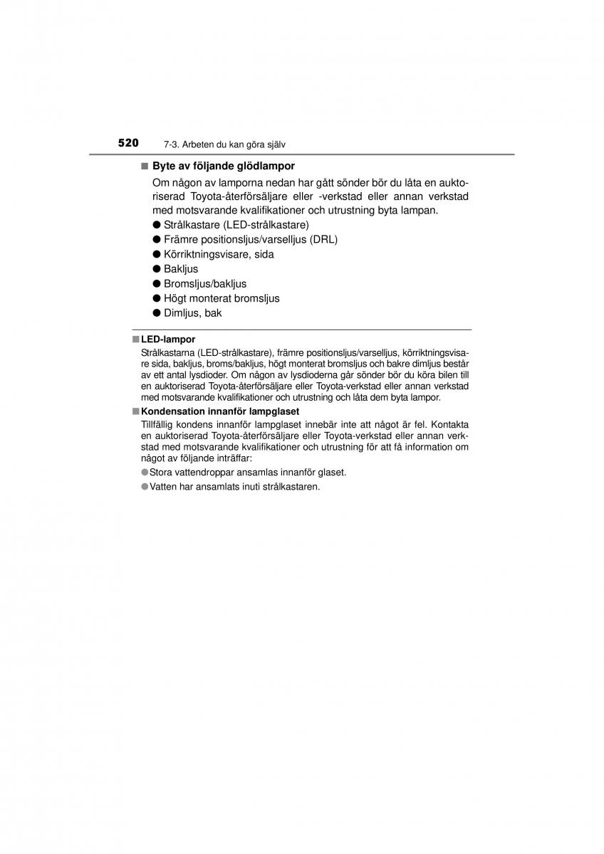 Toyota RAV4 IV 4 instruktionsbok / page 520