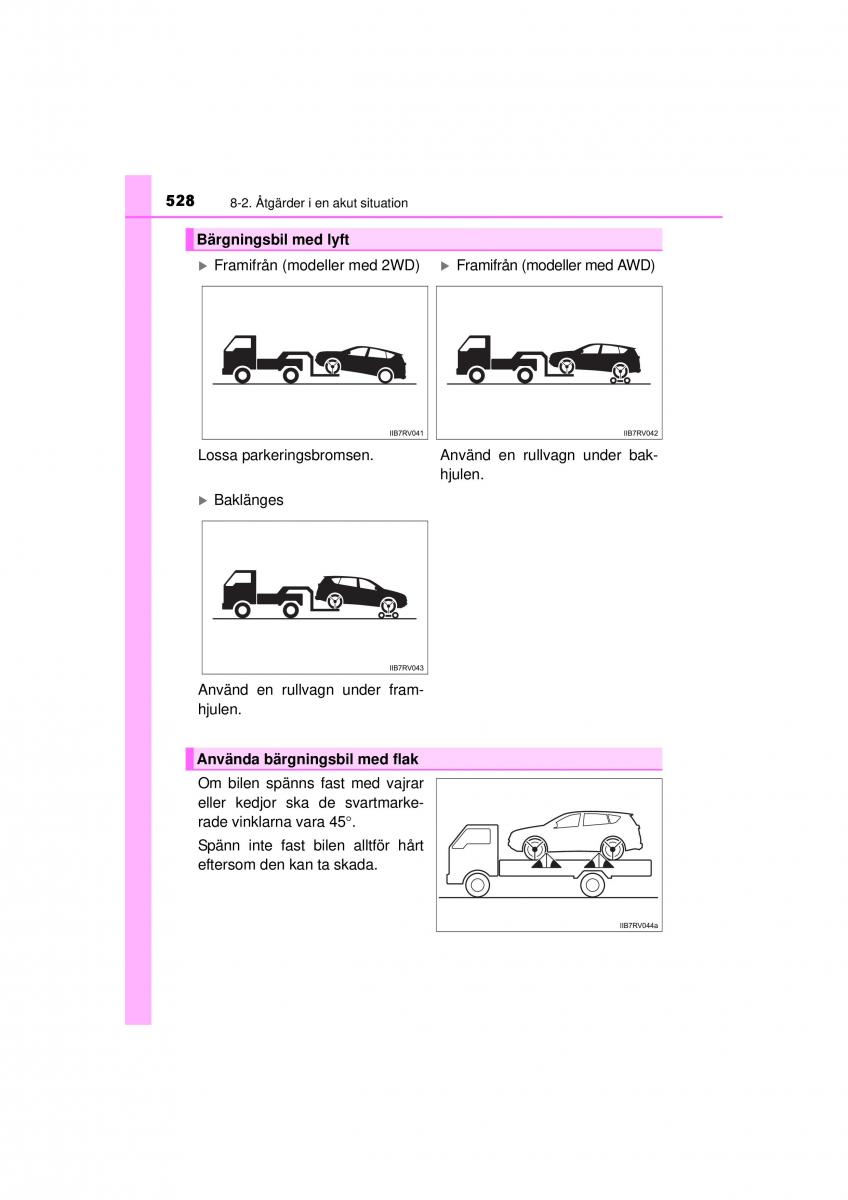 Toyota RAV4 IV 4 instruktionsbok / page 528