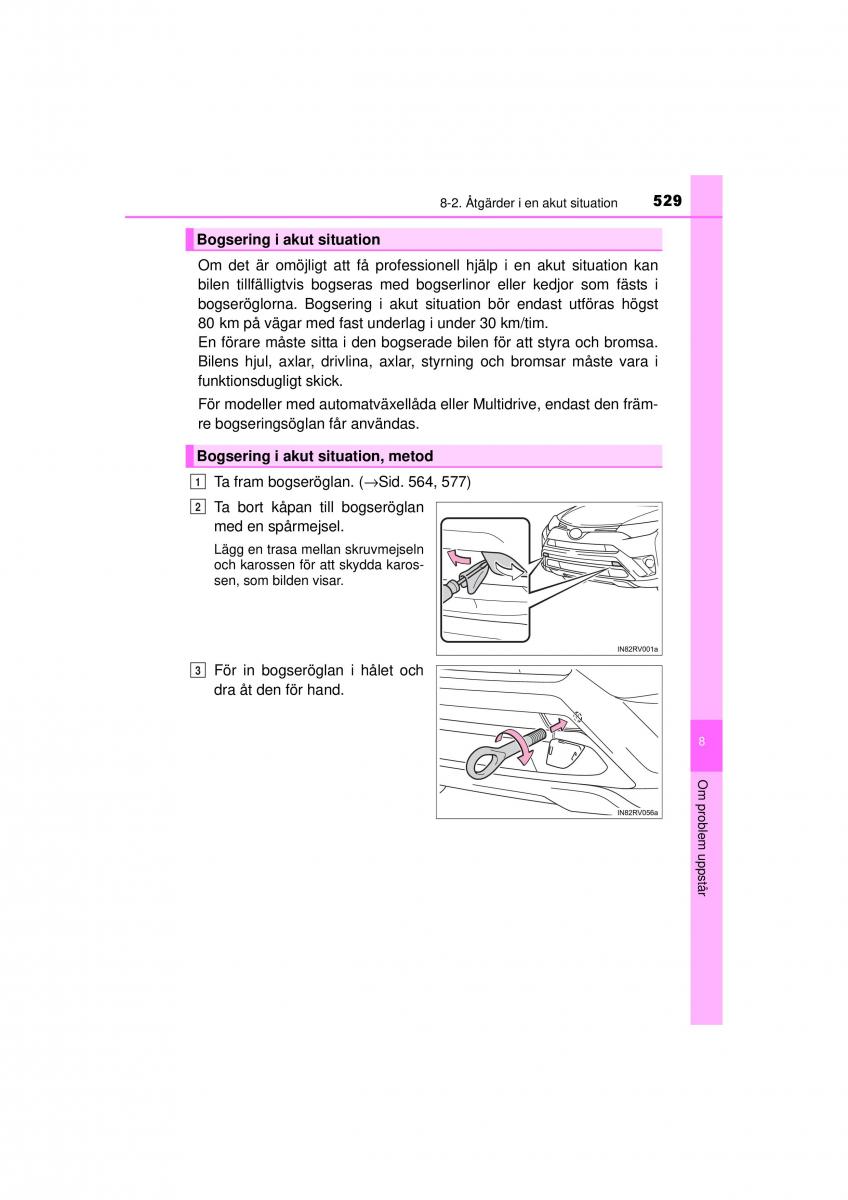 Toyota RAV4 IV 4 instruktionsbok / page 529