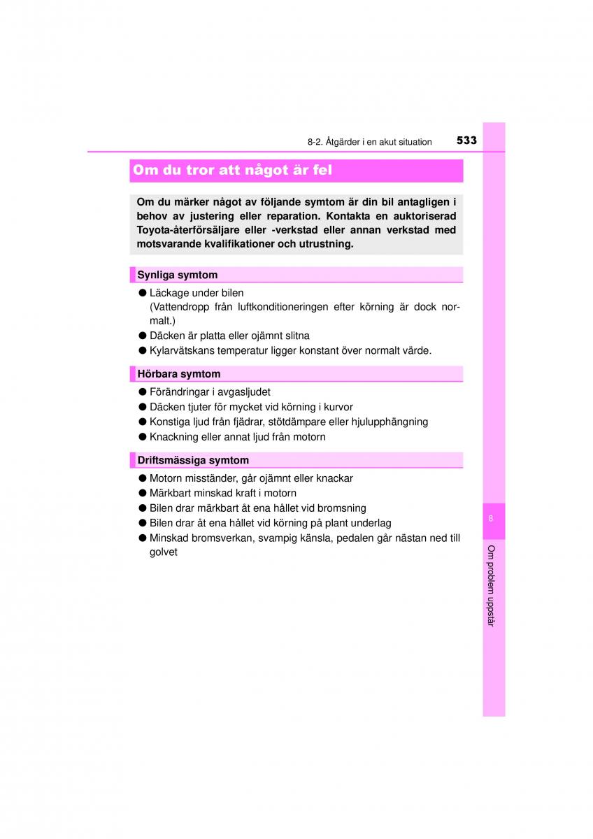 Toyota RAV4 IV 4 instruktionsbok / page 533