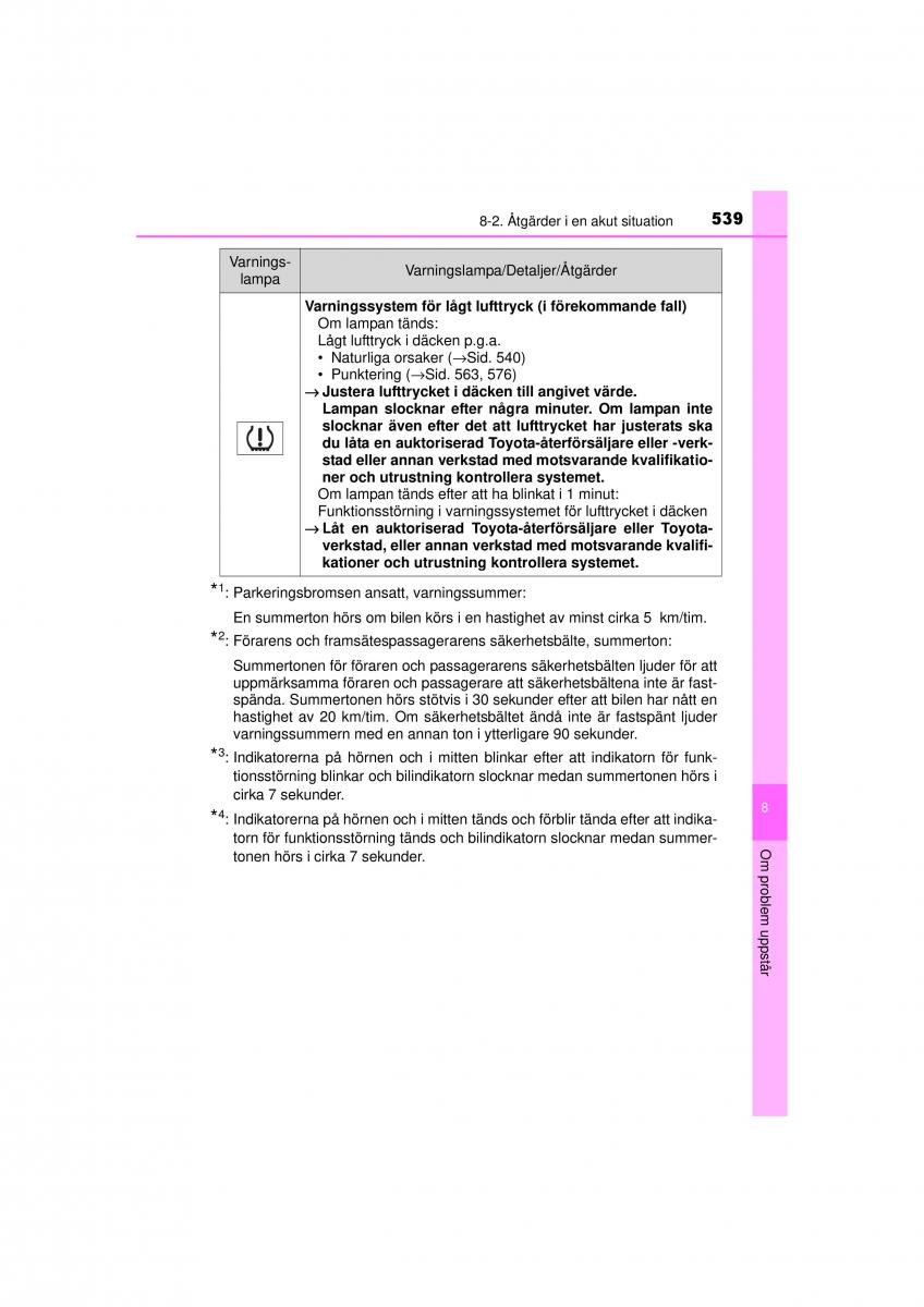 Toyota RAV4 IV 4 instruktionsbok / page 539