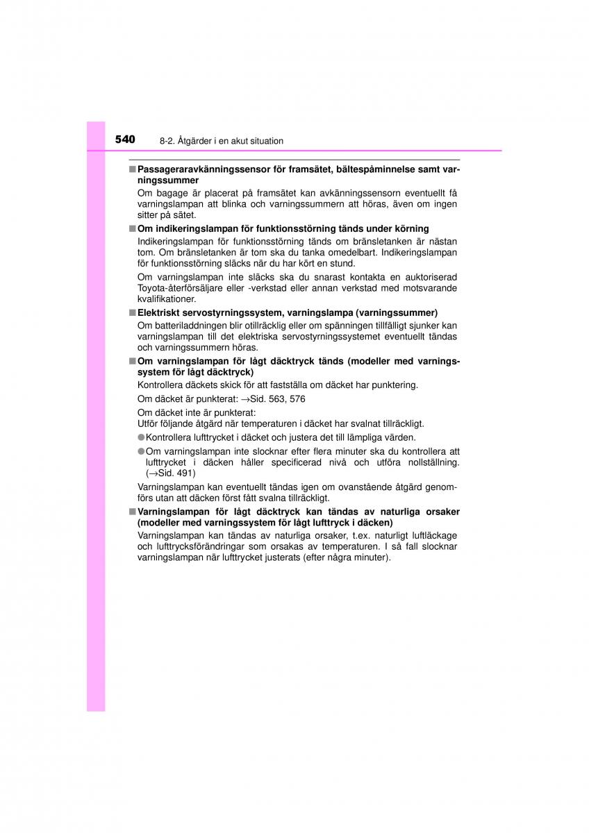 Toyota RAV4 IV 4 instruktionsbok / page 540