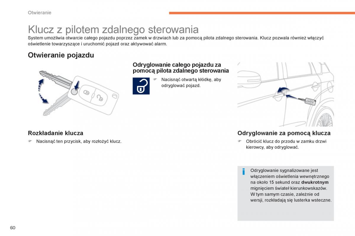 Peugeot 4008 instrukcja obslugi / page 62