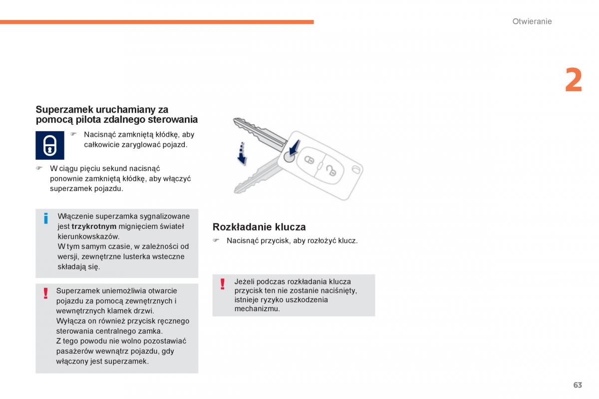 Peugeot 4008 instrukcja obslugi / page 65