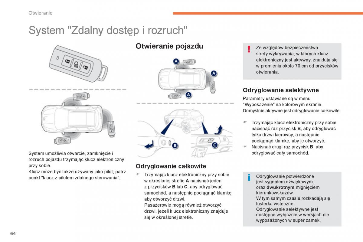 Peugeot 4008 instrukcja obslugi / page 66