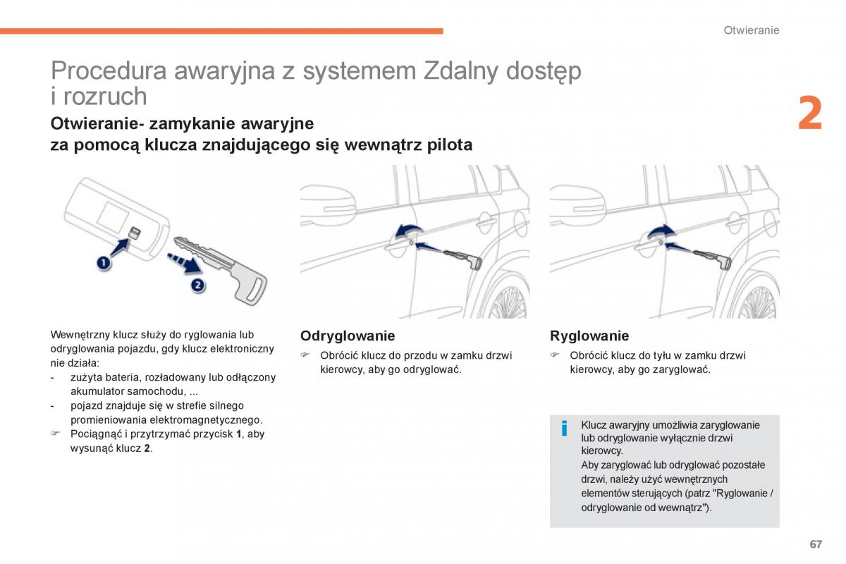 Peugeot 4008 instrukcja obslugi / page 69