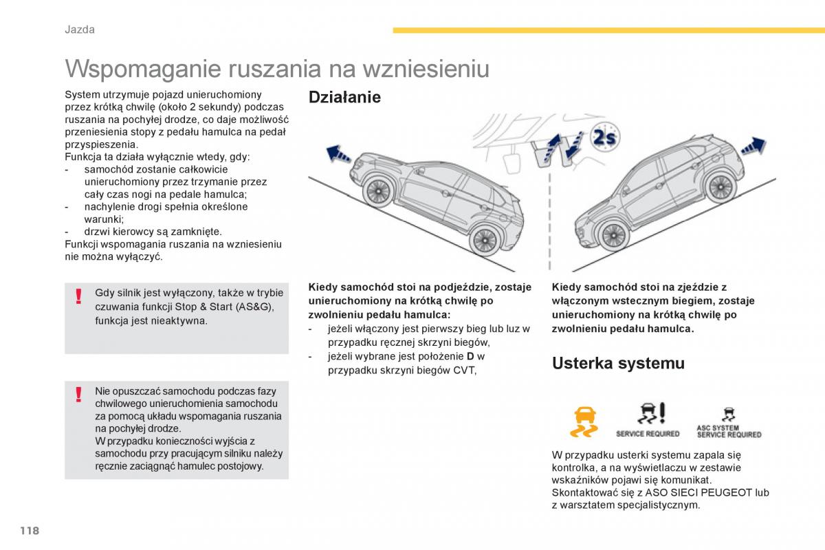 Peugeot 4008 instrukcja obslugi / page 120