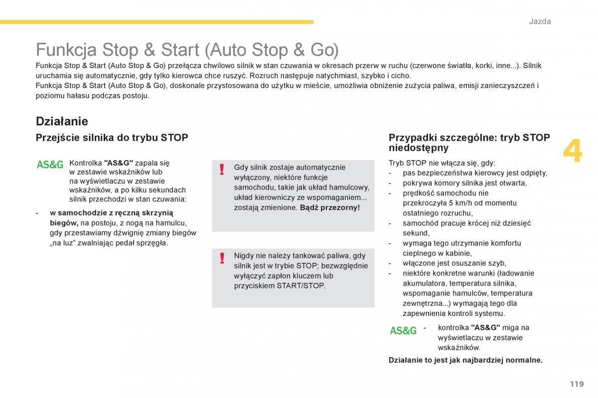 Peugeot 4008 instrukcja obslugi / page 121