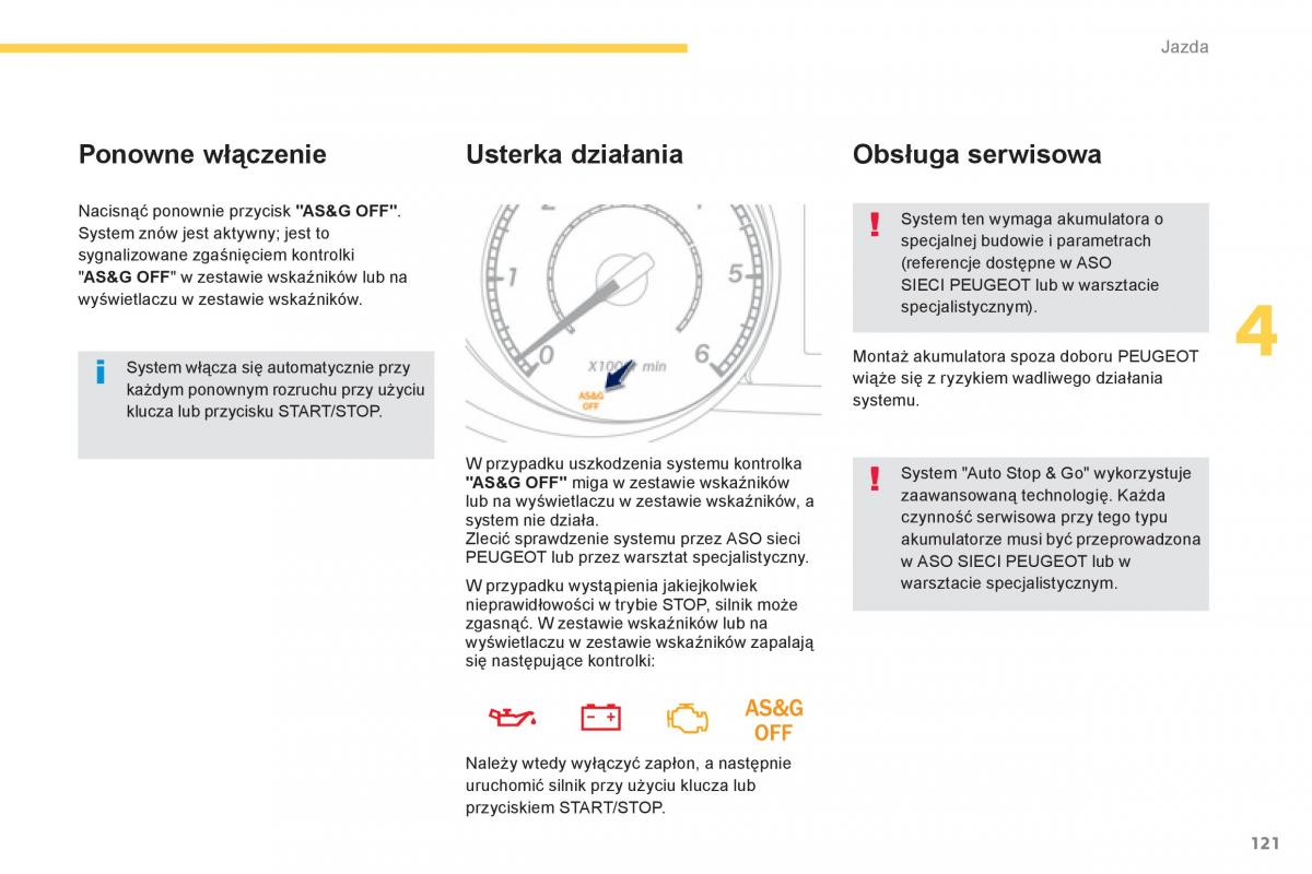 Peugeot 4008 instrukcja obslugi / page 123