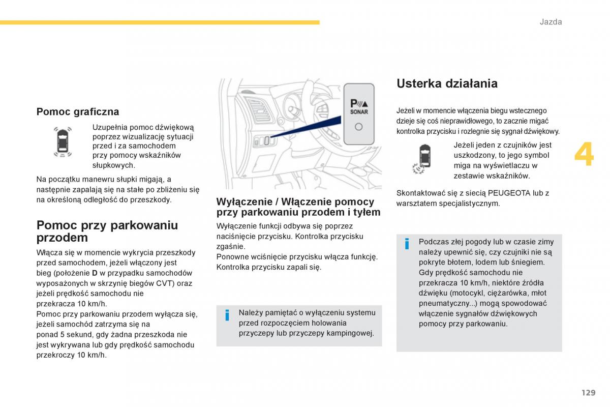 Peugeot 4008 instrukcja obslugi / page 131