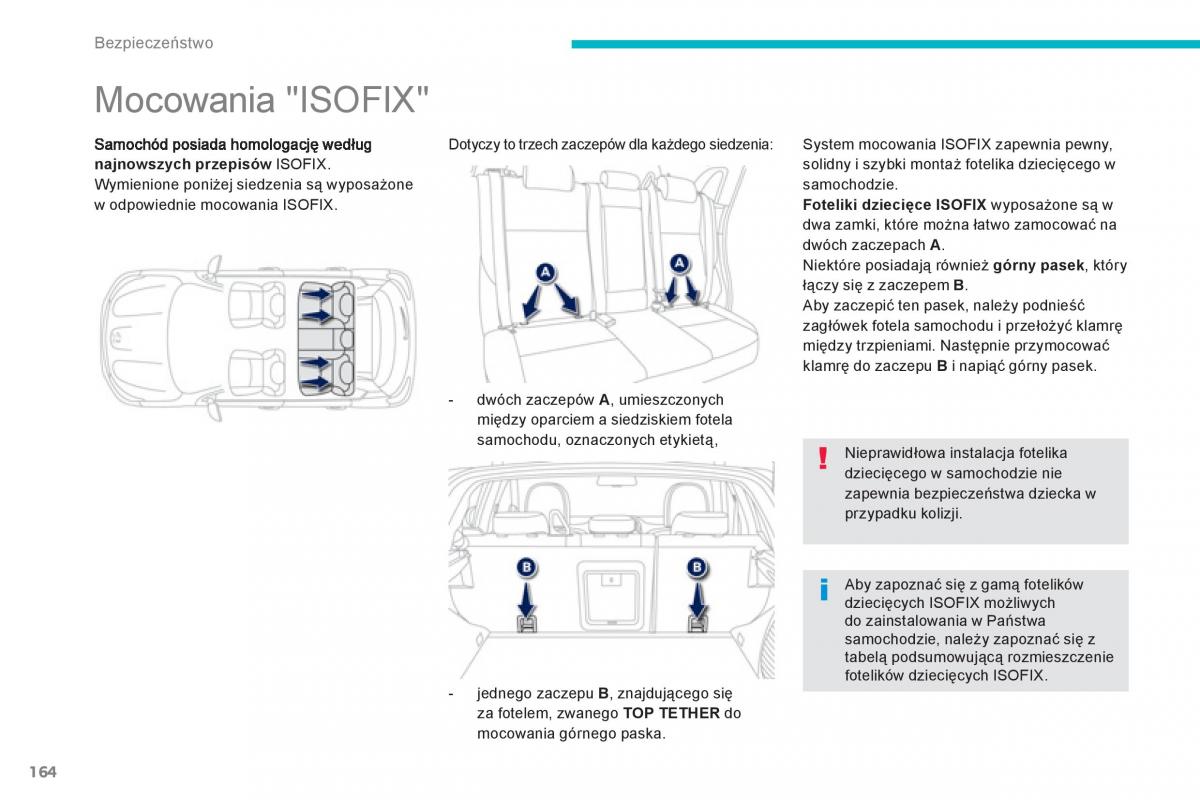 Peugeot 4008 instrukcja obslugi / page 166