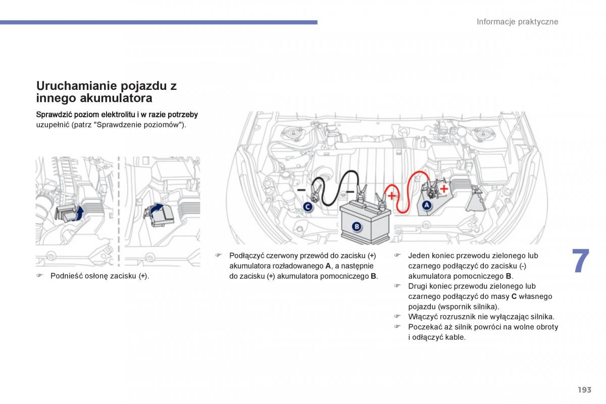 Peugeot 4008 instrukcja obslugi / page 195