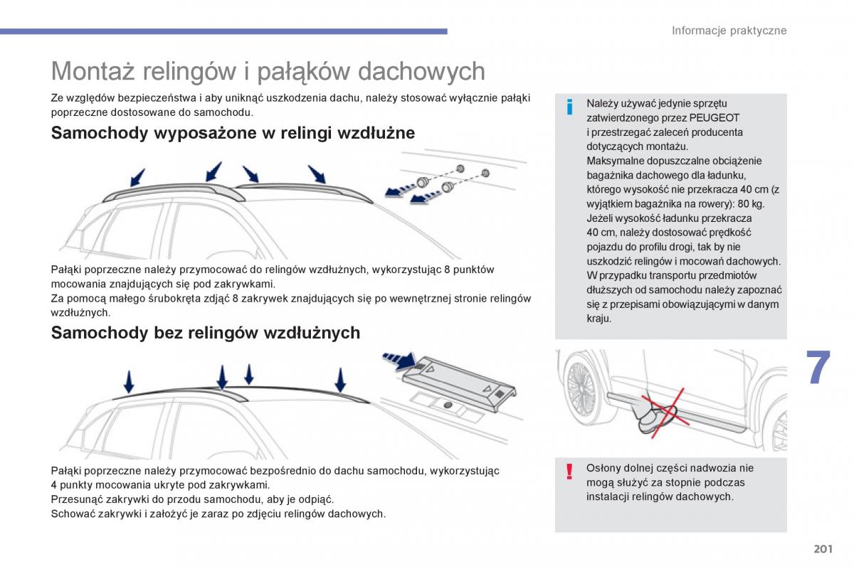 Peugeot 4008 instrukcja obslugi / page 203