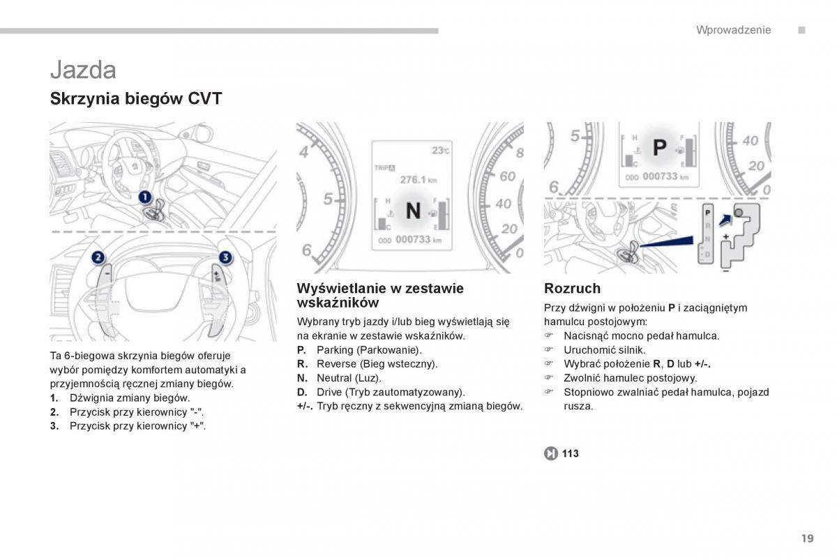 Peugeot 4008 instrukcja obslugi / page 21