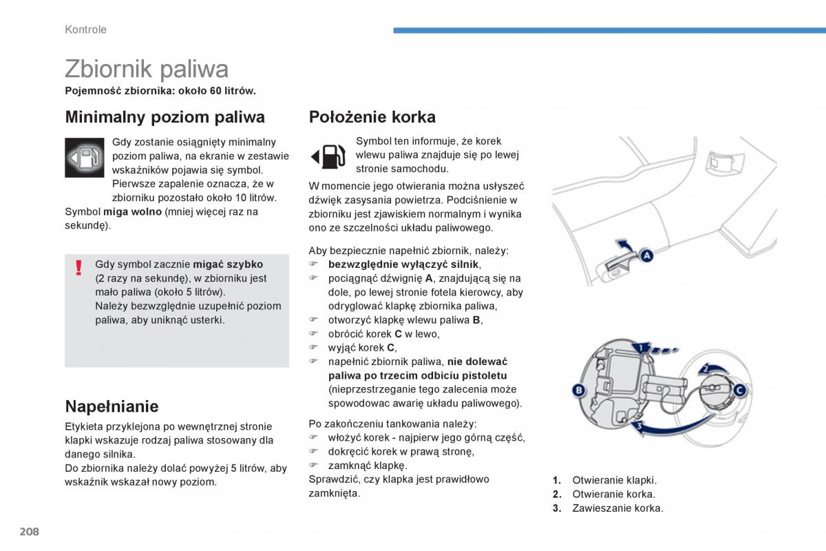 Peugeot 4008 instrukcja obslugi / page 210