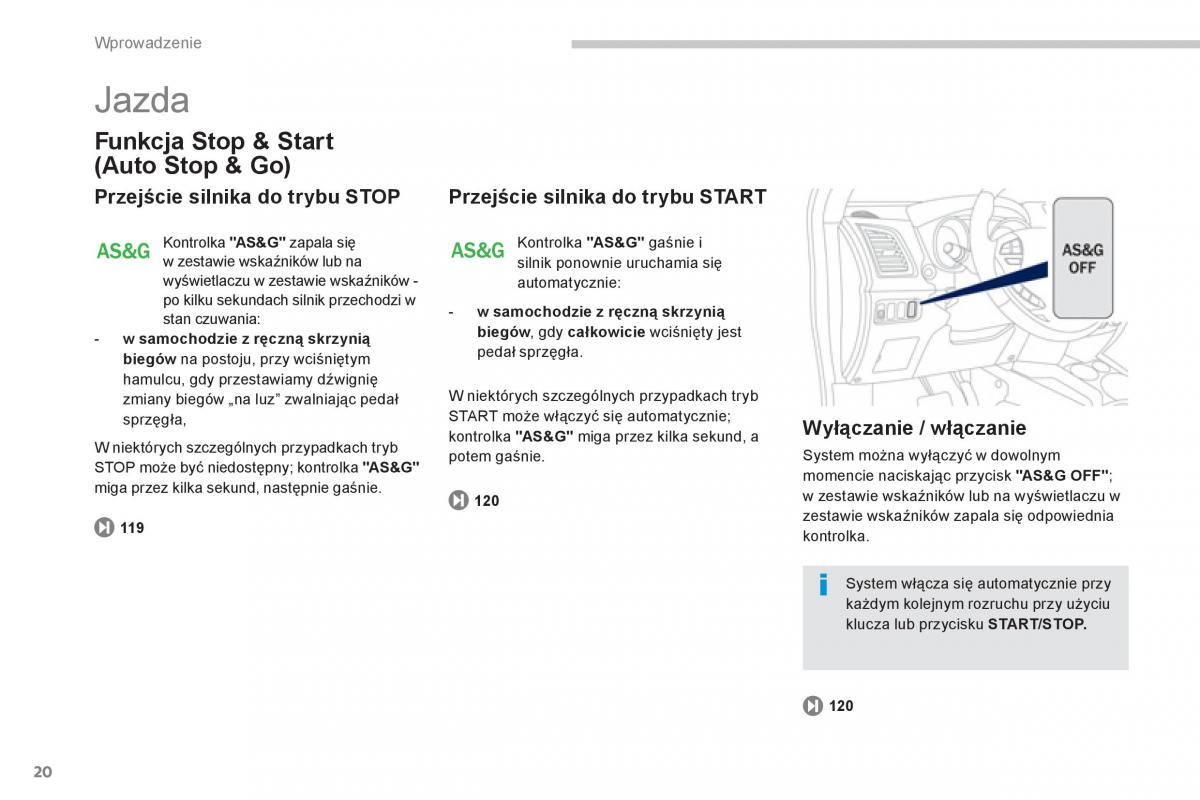 Peugeot 4008 instrukcja obslugi / page 22