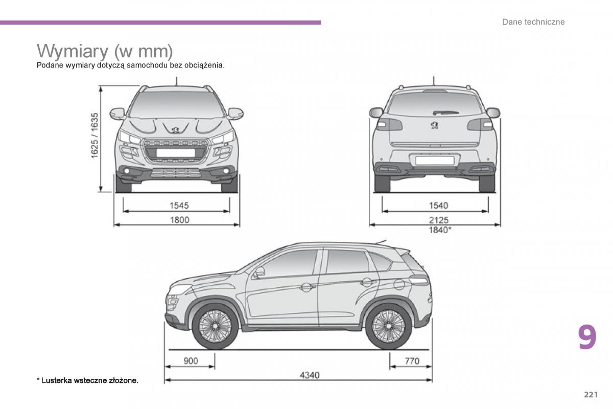 Peugeot 4008 instrukcja obslugi / page 223