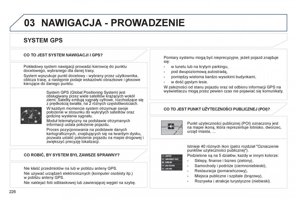 Peugeot 4008 instrukcja obslugi / page 228