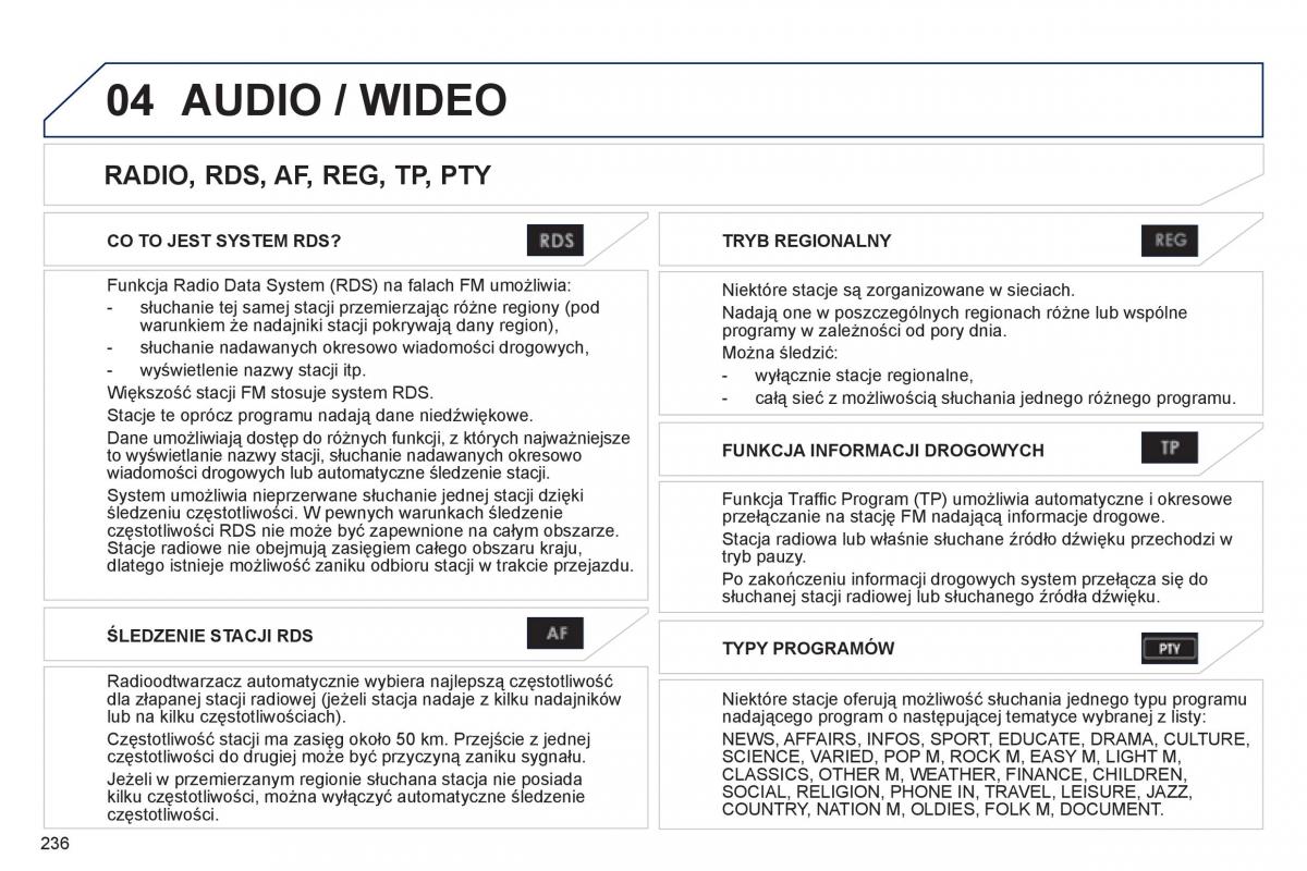 Peugeot 4008 instrukcja obslugi / page 238