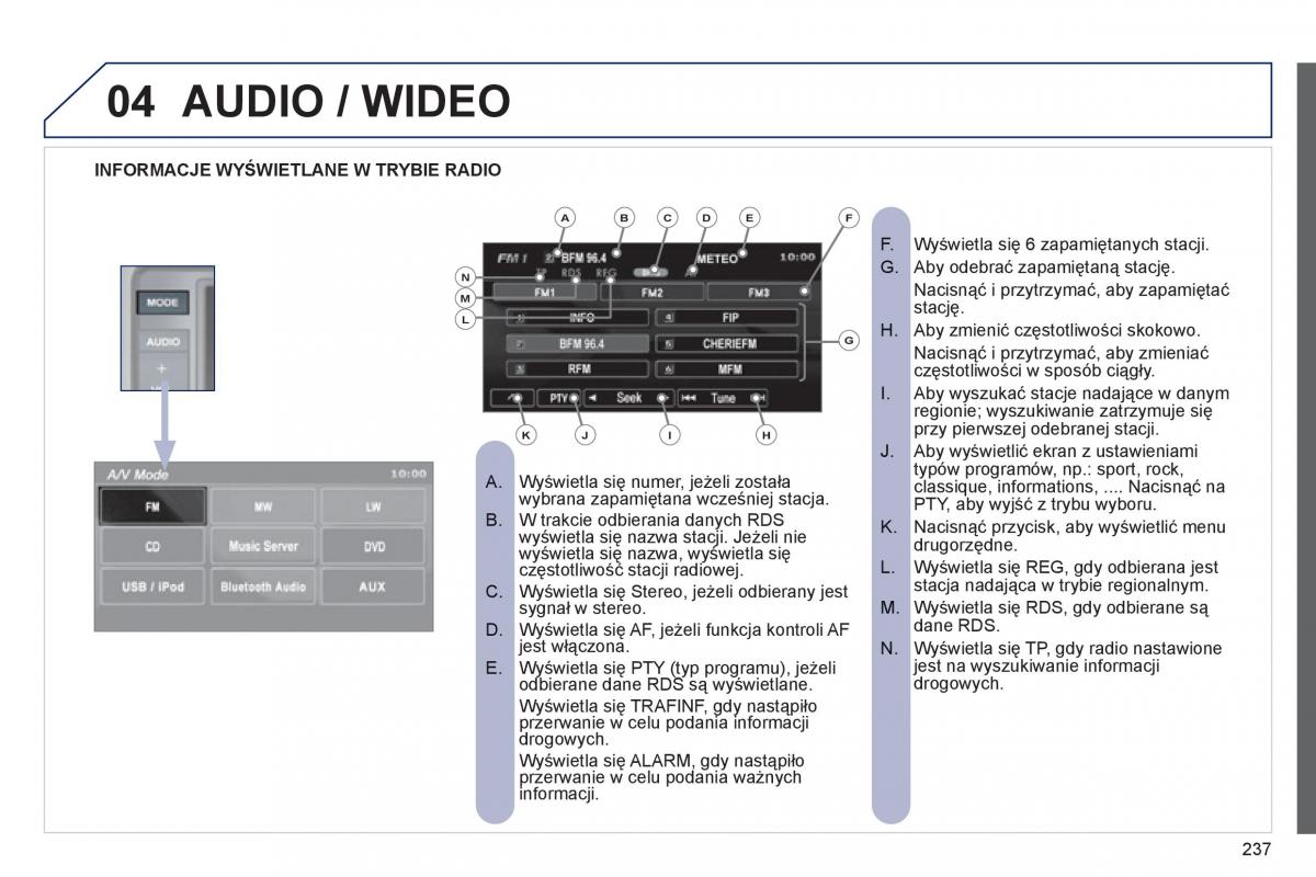 Peugeot 4008 instrukcja obslugi / page 239