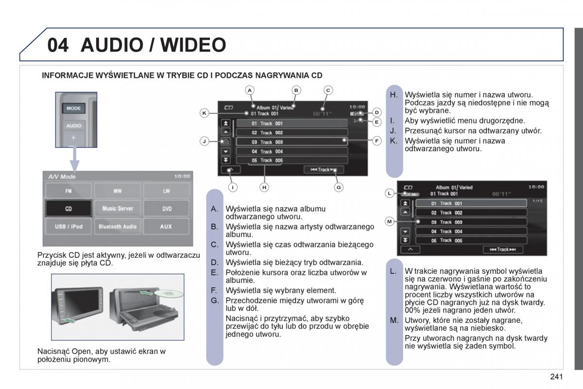 Peugeot 4008 instrukcja obslugi / page 243