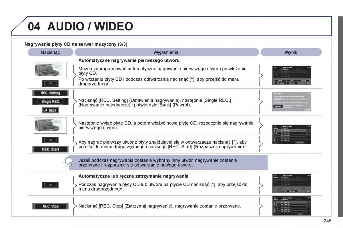 Peugeot 4008 instrukcja obslugi / page 247