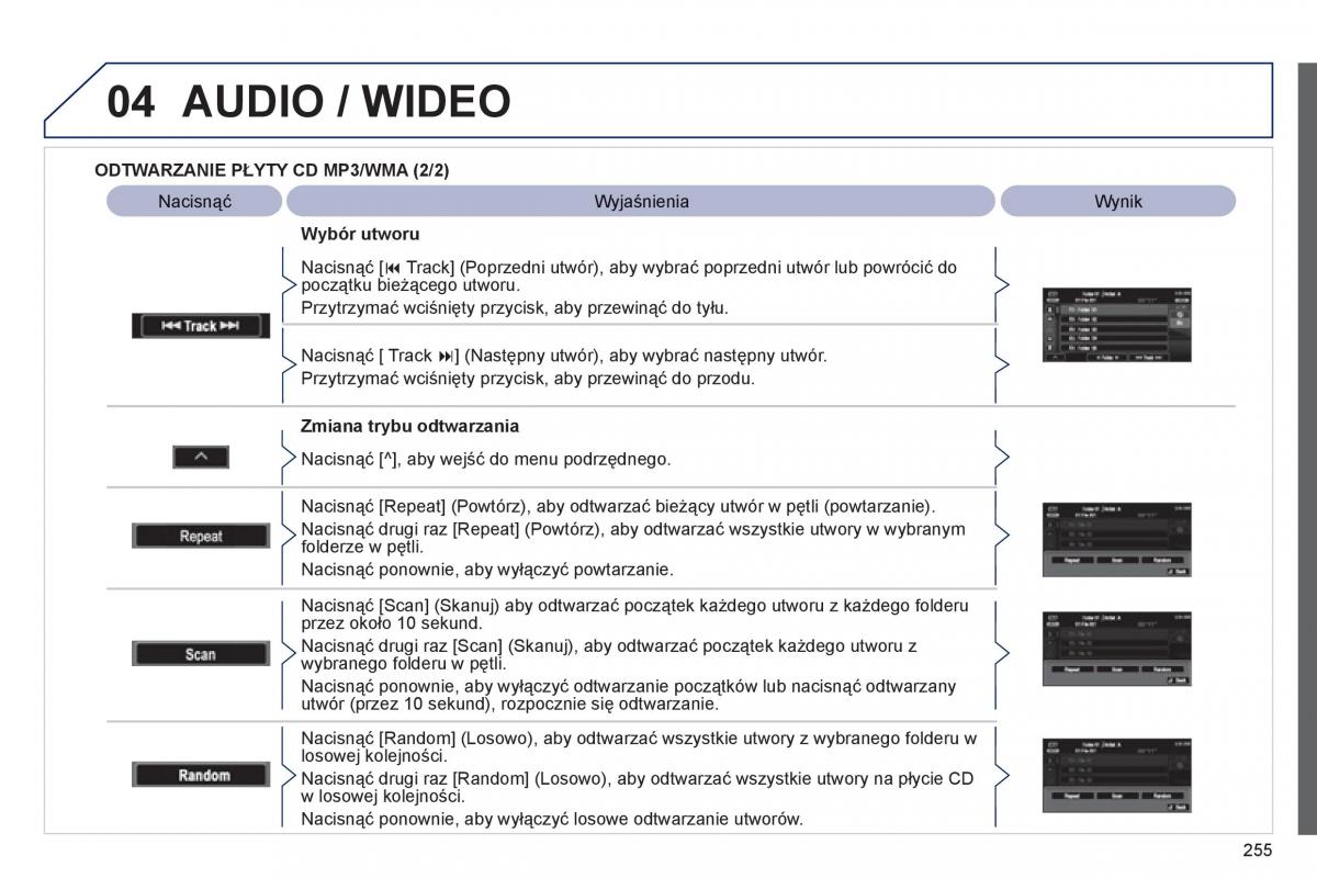 Peugeot 4008 instrukcja obslugi / page 257