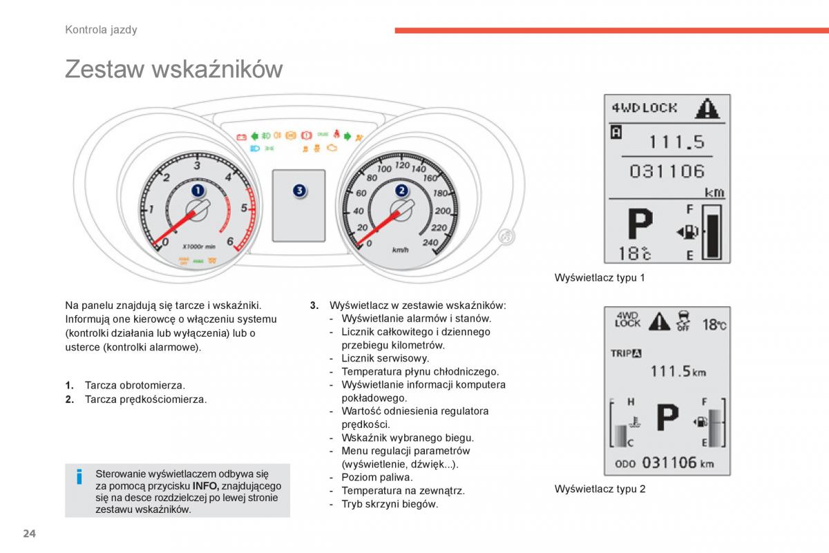 Peugeot 4008 instrukcja obslugi / page 26