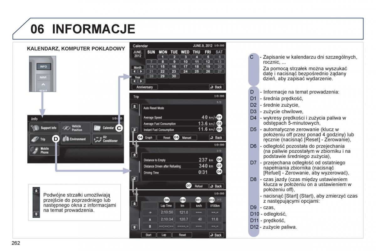 Peugeot 4008 instrukcja obslugi / page 264