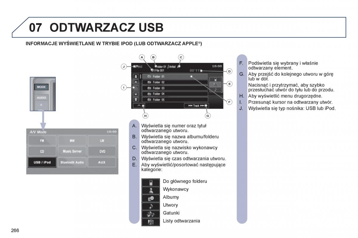 Peugeot 4008 instrukcja obslugi / page 268