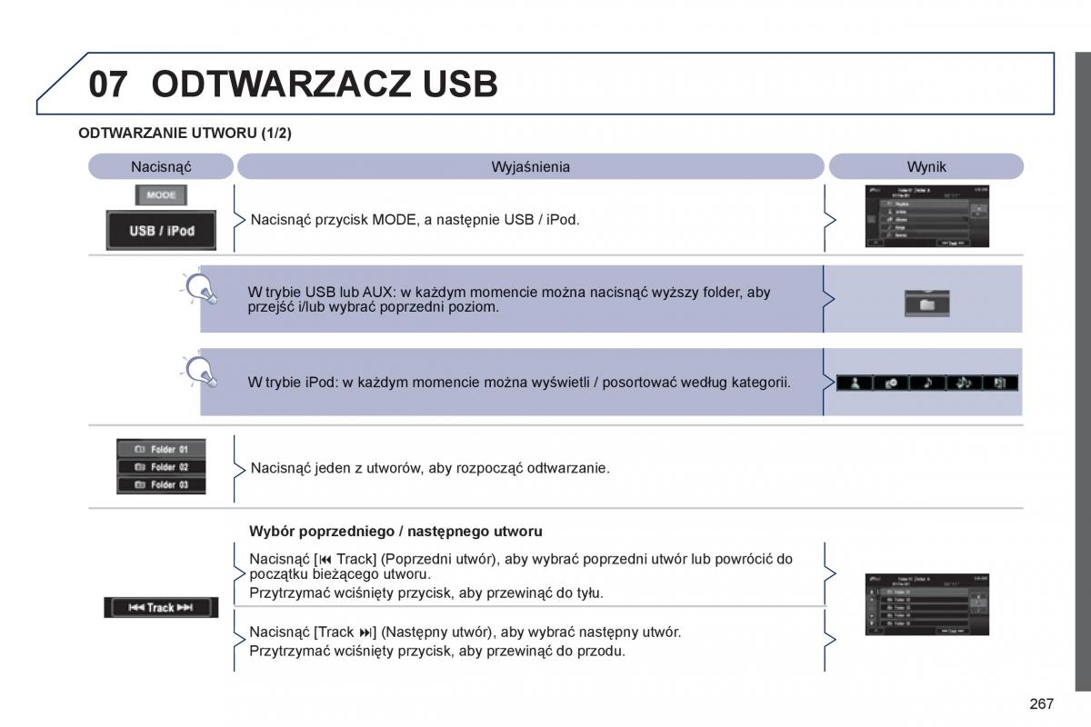 Peugeot 4008 instrukcja obslugi / page 269