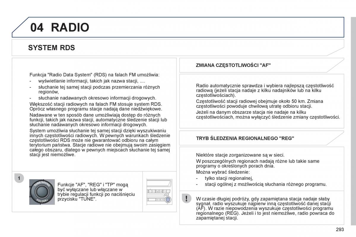 Peugeot 4008 instrukcja obslugi / page 295