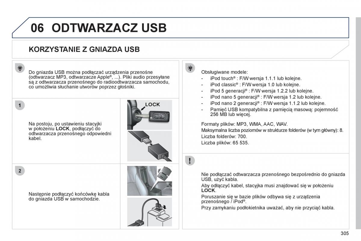 Peugeot 4008 instrukcja obslugi / page 307