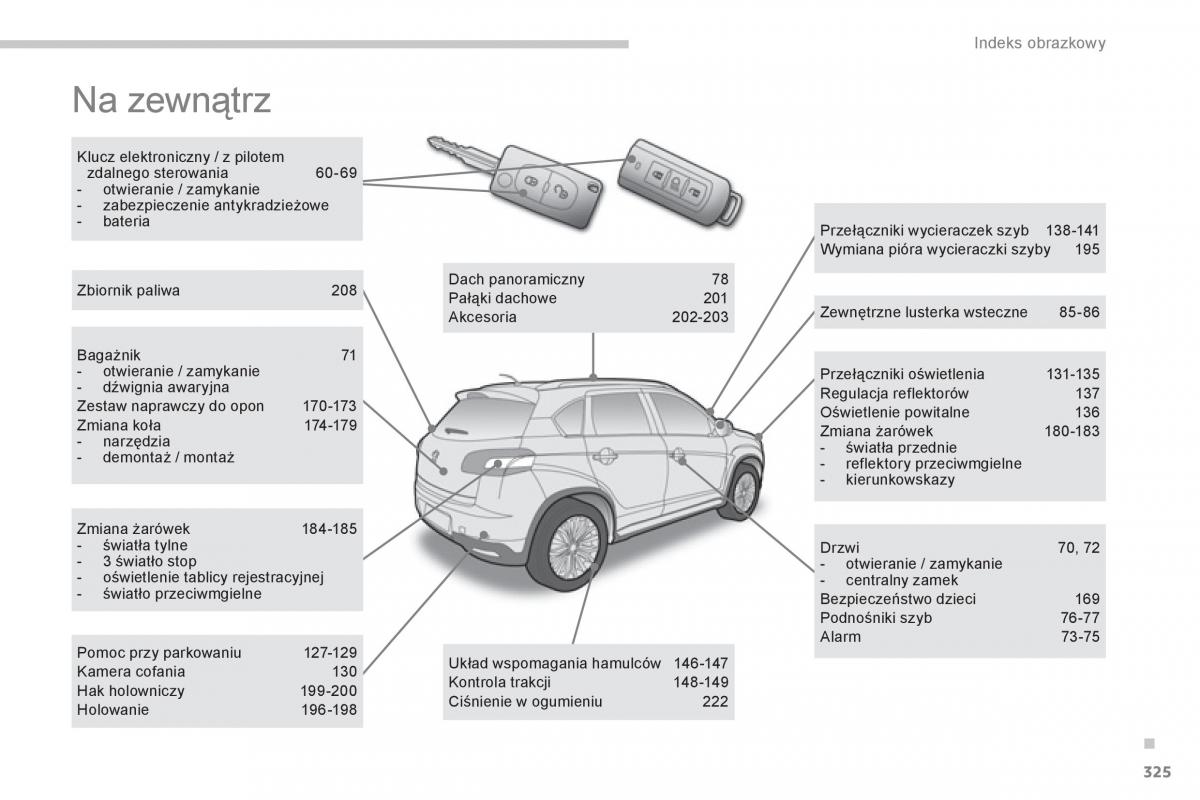 Peugeot 4008 instrukcja obslugi / page 327