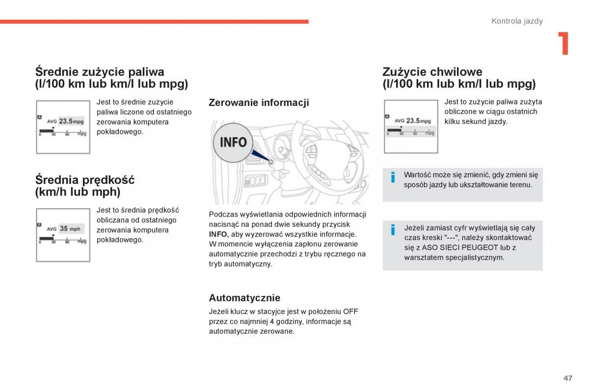 Peugeot 4008 instrukcja obslugi / page 49