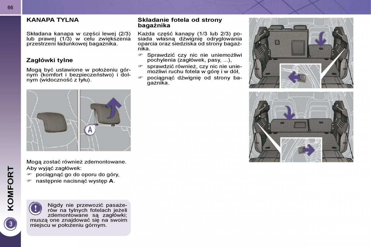 Peugeot 3008 instrukcja obslugi / page 63