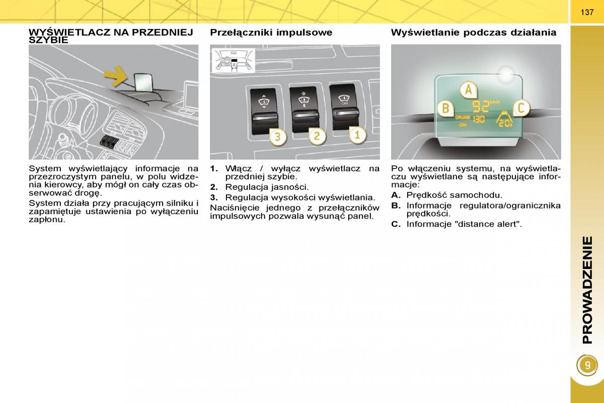 Peugeot 3008 instrukcja obslugi / page 134