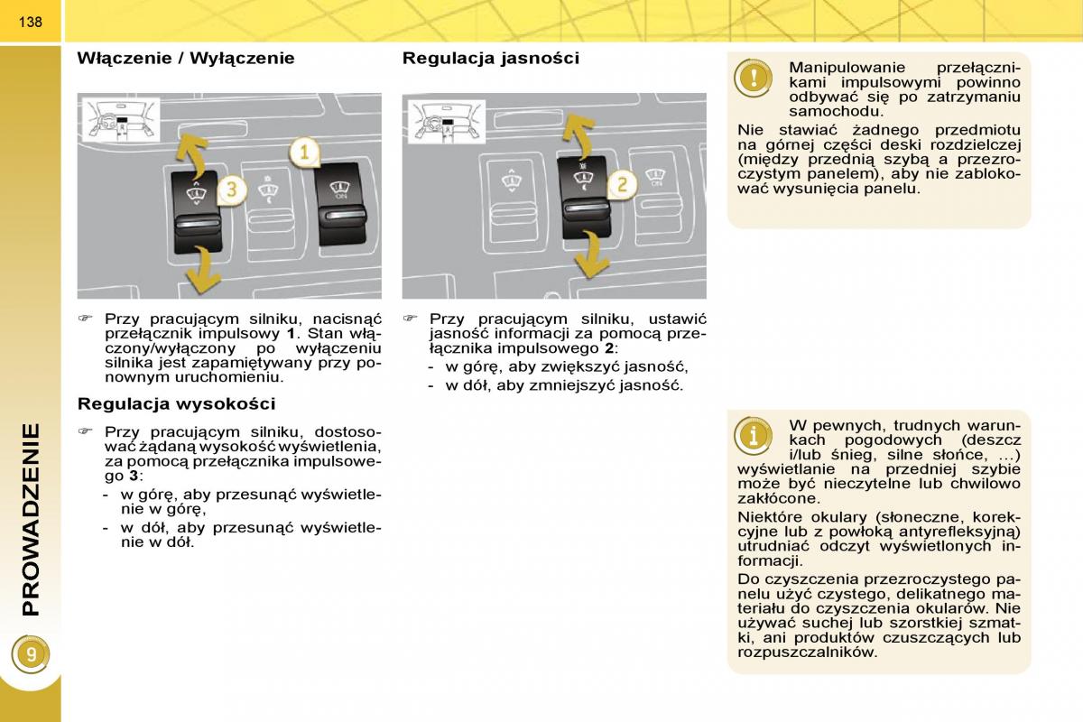 Peugeot 3008 instrukcja obslugi / page 135