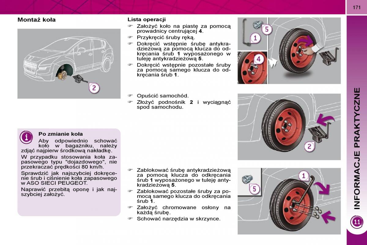 Peugeot 3008 instrukcja obslugi / page 167