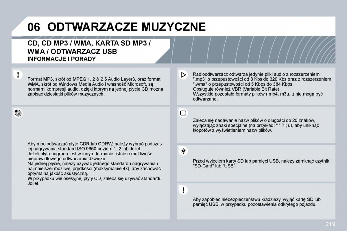 Peugeot 3008 instrukcja obslugi / page 212