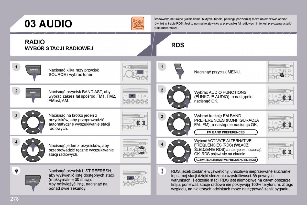 Peugeot 3008 instrukcja obslugi / page 266