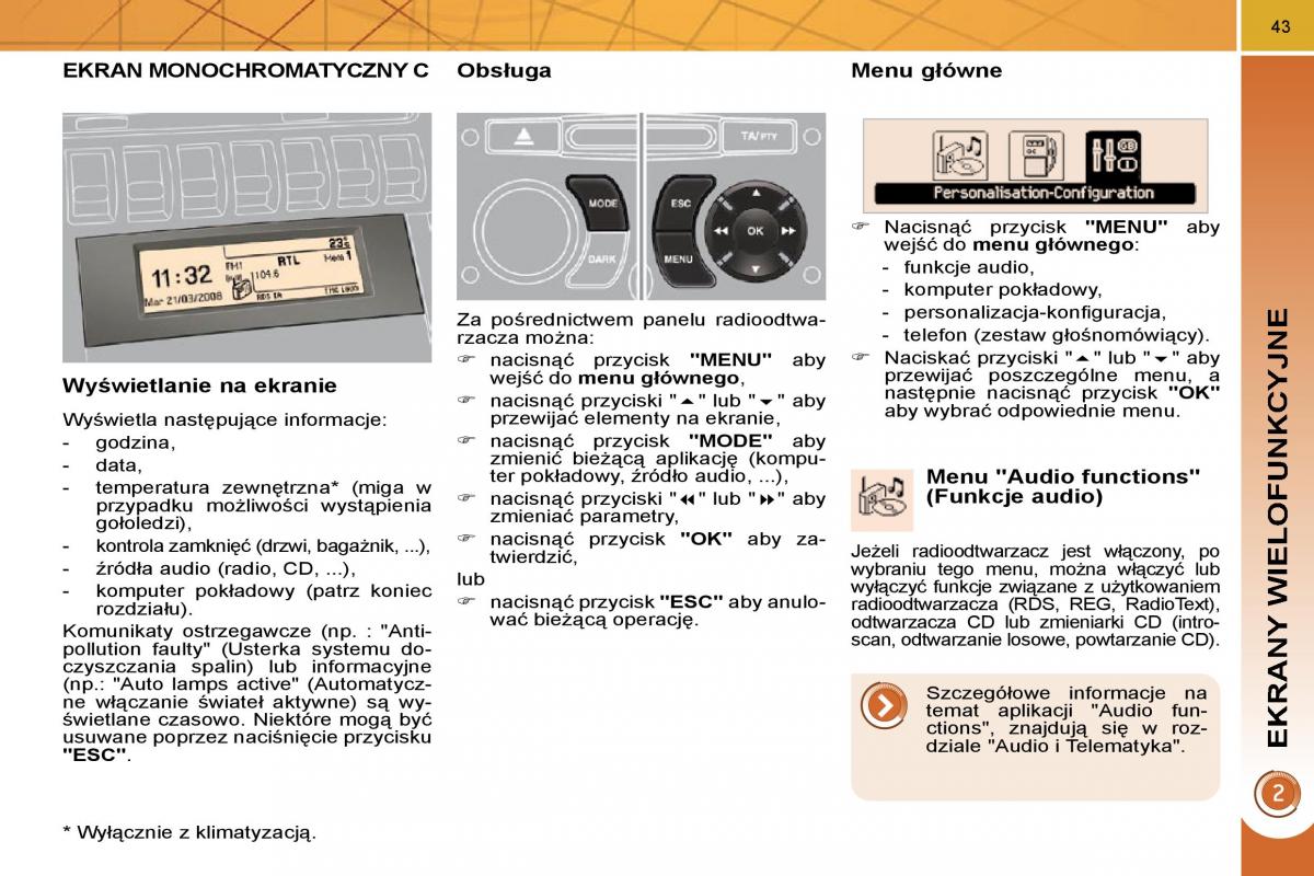 Peugeot 3008 instrukcja obslugi / page 40